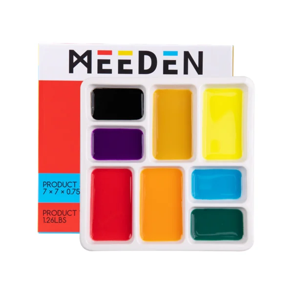 MEEDEN Studio Porcelain Watercolor Paint Palette